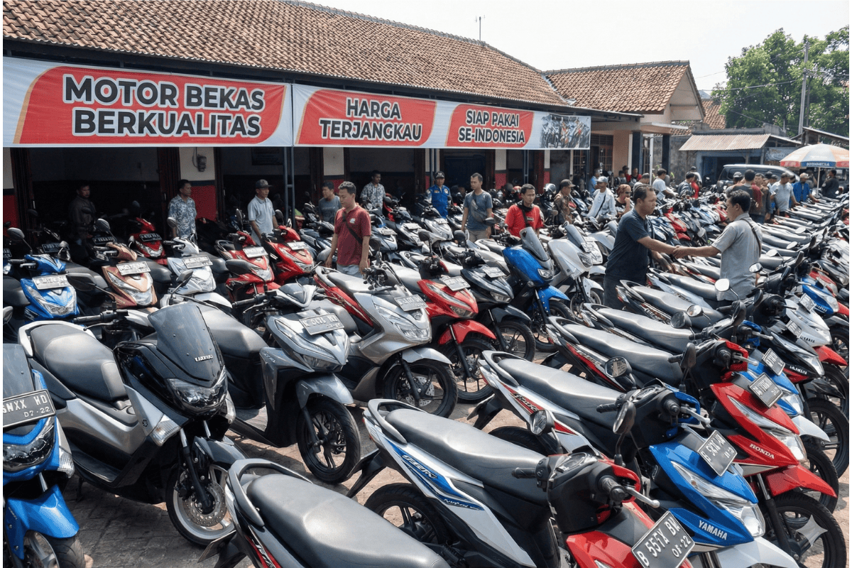 Motor Bekas Yamaha Honda Berbagai Merk Siap Pakai Mulus Harga Murah