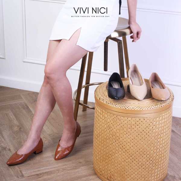 Vivi Nici - Luisa Sepatu Wanita Hak 3 cm - - adasale