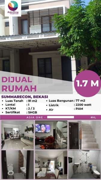 Rumah di Summarecon Bekasi, Bekasi - adasale
