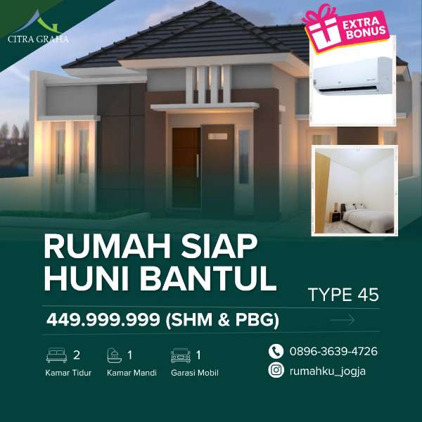 RUMAH SIAP HUNI DI JOGJA BANTUL - adasale