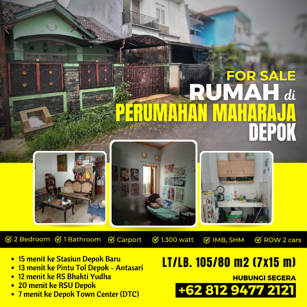 Rumah di Perumahan Maharaja Depok - adasale