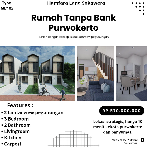 rumah tanpa bank purwokerto - adasale