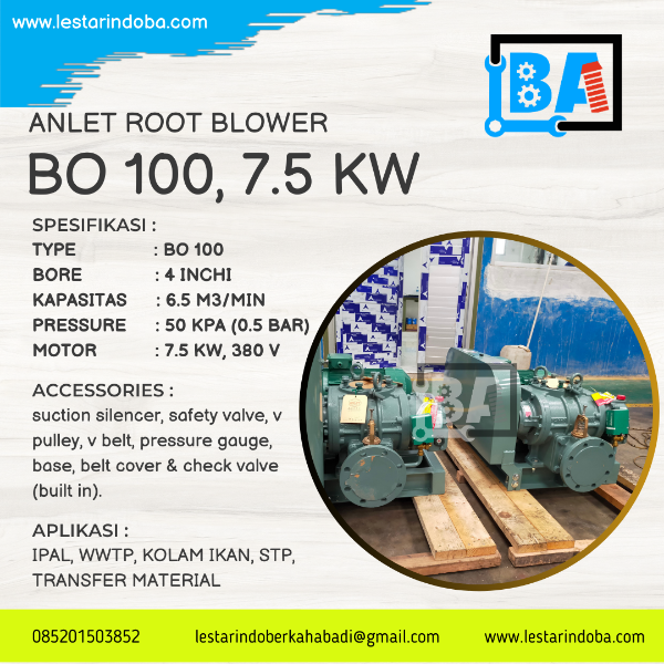 Root Blower Anlet - Supplay Udara Bak Aerasi STP - adasale