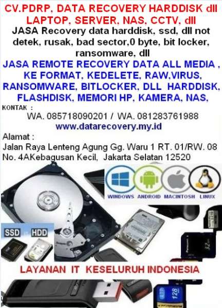 Recovery data harddisk, dll - adasale