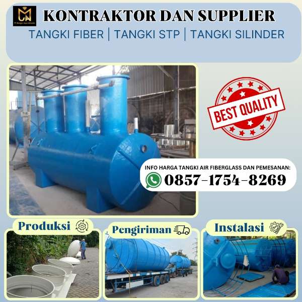 TERPERCAYA Tangki Fiberglass di Tangerang - adasale