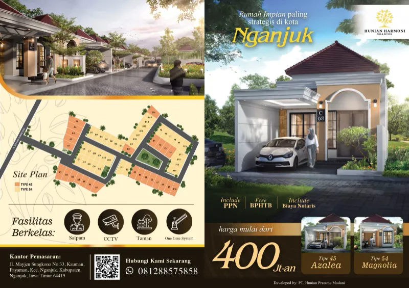 Hunian Harmoni Nganjuk Hunian jantung Kota Nganjuk - adasale