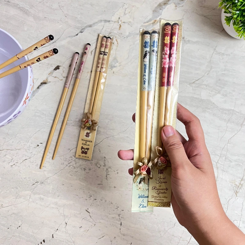 Souvenir Menarik Sumpit Kayu Ready Stock Custom - adasale