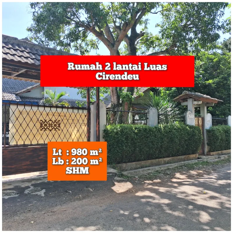 Di Jual Rumah 2 Lantai Luas Cirendeu - adasale