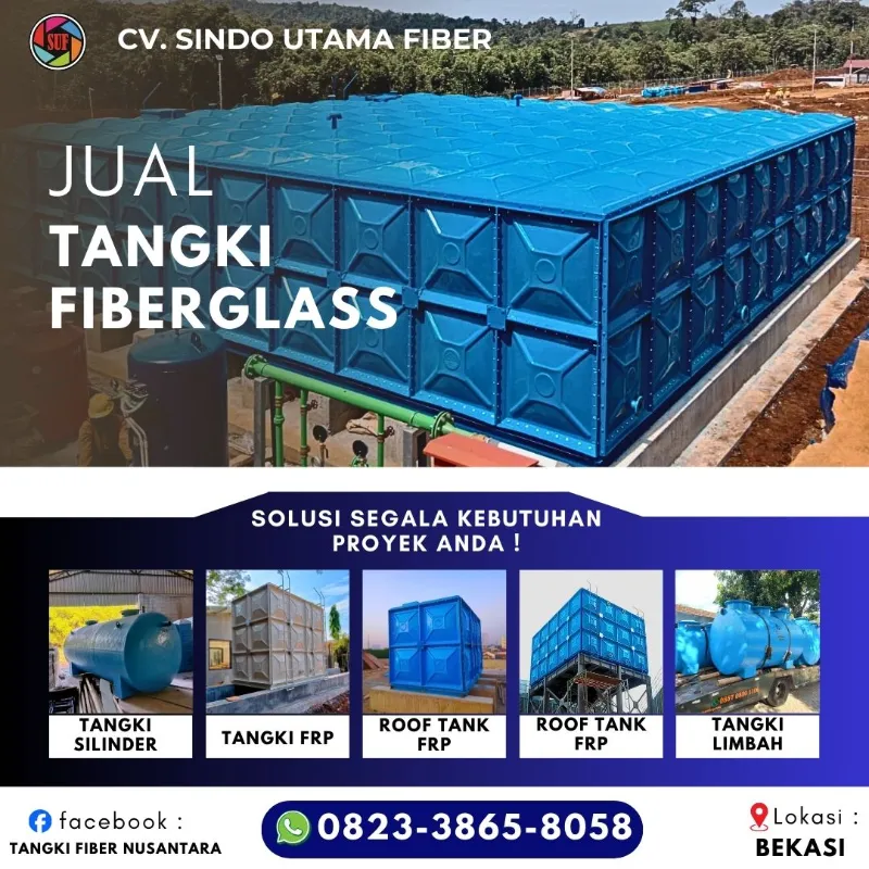 Tangki Fiberglass Air 25000 Liter di Bekasi - adasale