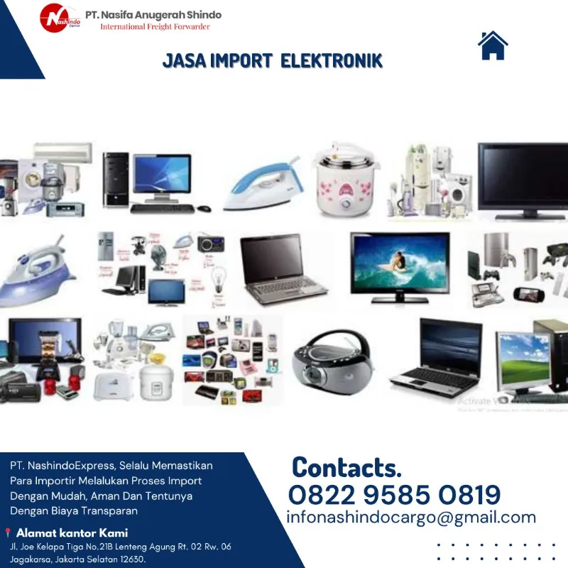 Jasa Import Elektronik Door To Door - adasale