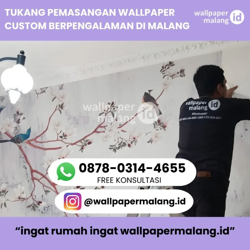 TUKANG PEMASANGAN WALLPAPER CUSTOM DI MALANG - adasale