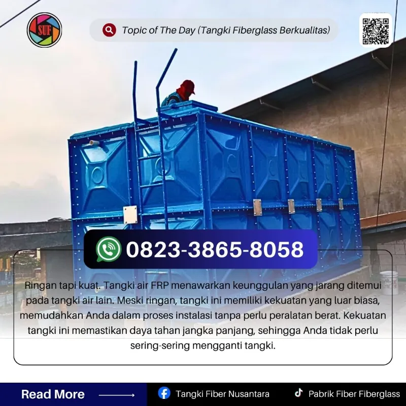 Tangki Roof Tank FRP Fiberglass di Kediri - adasale