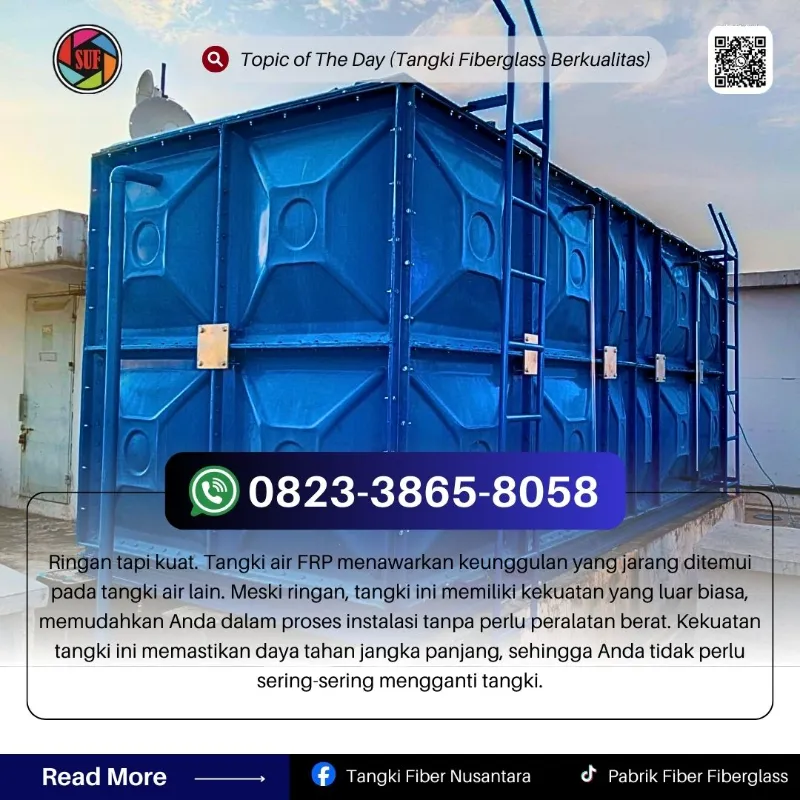 Tangki Fiberglass FRP Anti Karat di Blitar - adasale