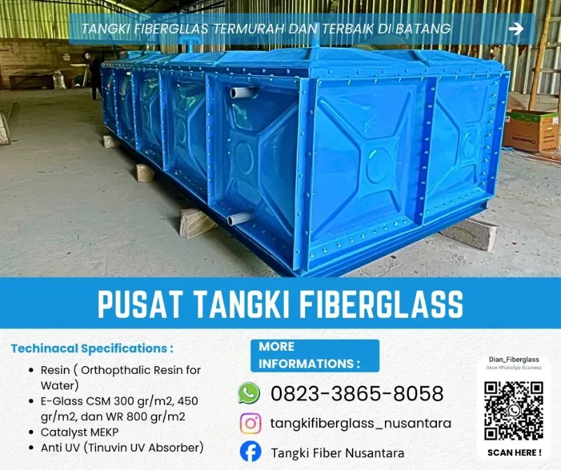 Tangki Roof Tank Fiber di Batang - adasale