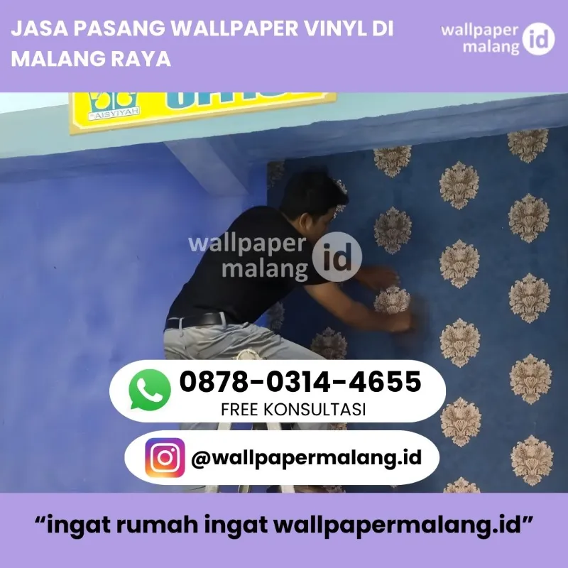 JASA PASANG WALLPAPER VINYL DI MALANG RAYA - adasale