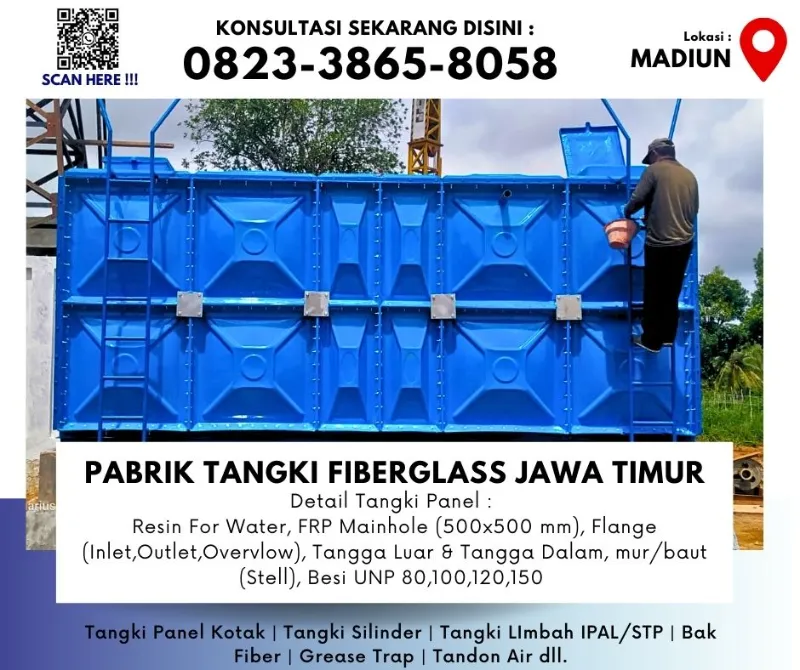 Tangki Air Roof Tank Panel di Madiun - adasale