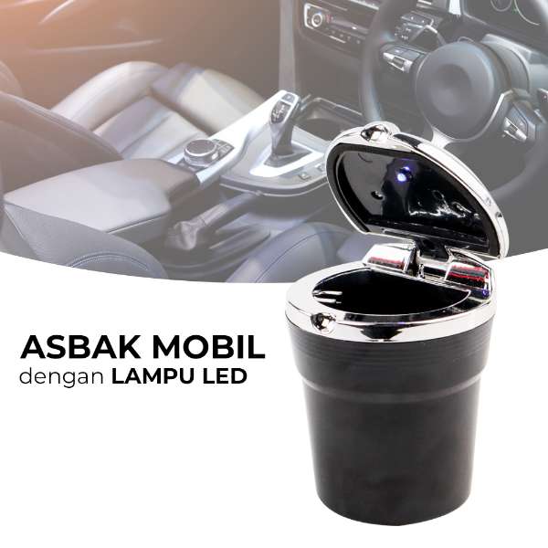 Tempat Asbak Mobil dengan Lampu LED - adasale