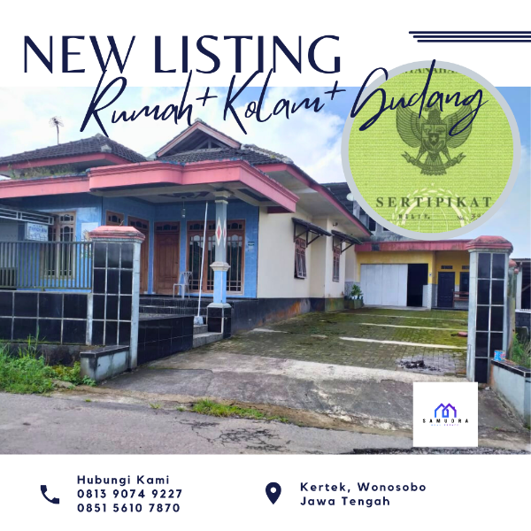 [HOME DEAL] RUMAH GUDANG LUAS DAN KOLAM TEPI JALAN - adasale