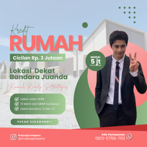 Kredit Rumah Dekat UINSA Gunung Anyar - adasale