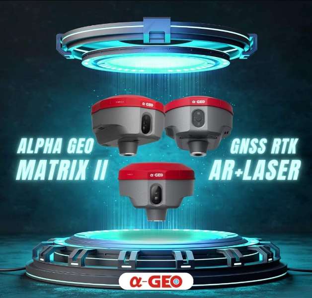 GPS Geodetik Alpha Geo Matrix AR Vision RTK Laser - adasale
