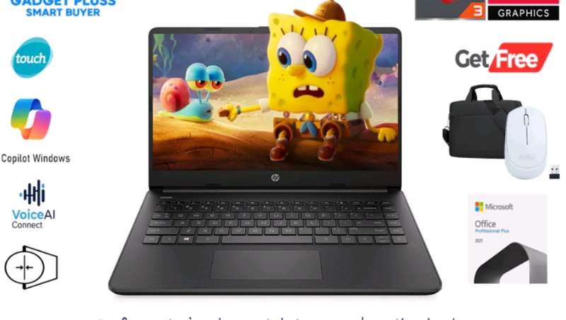 laptop hp 14 touchscreen amd ryzen 7 7000  - adasale