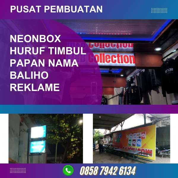 Jasa Pembuatan Neon Box Bulat Tegal  - adasale