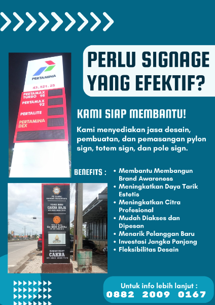 Jasa Pembuatan Pylon Sign/Totem Sign Salatiga - adasale