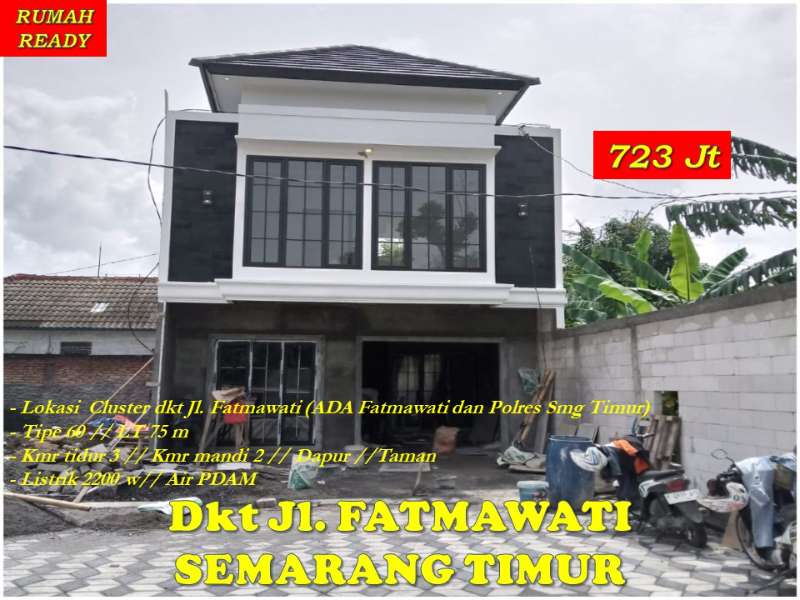 Rmh Baru Cluster dkt ADA Fatmawati Semarang - adasale