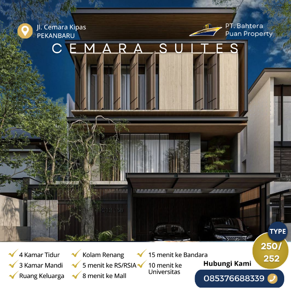 RUMAH IDEAL MINIMALIS AKHIR TAHUN DI PEKANBARU - adasale