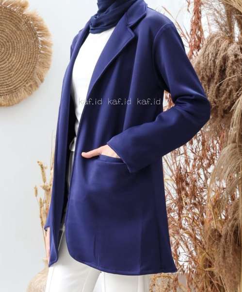 blazer scuba wanita - adasale
