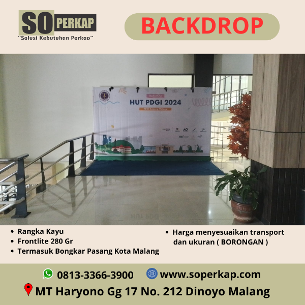 Backdrop Malang Batu dan Sekitarnya - adasale