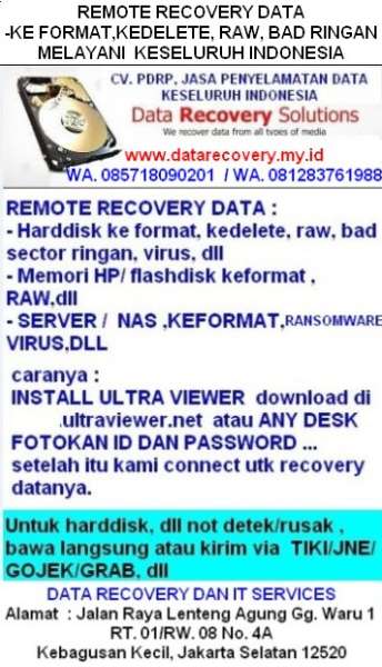 Remote recovery data - adasale