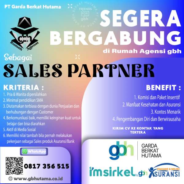 Rekruitmen Sales Partner Agen Asuransi  - adasale