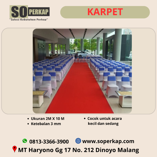  Sewa Karpet Merah Malang dan Batu Murah - adasale
