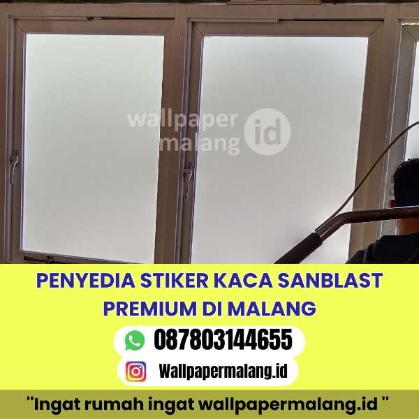 PENYEDIA STIKER KACA SANDBLAST PREMIUM DI MALANG   - adasale