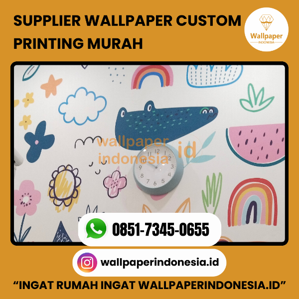 SUPPLIER WALLPAPER CUSTOM PRINTING MURAH   - adasale