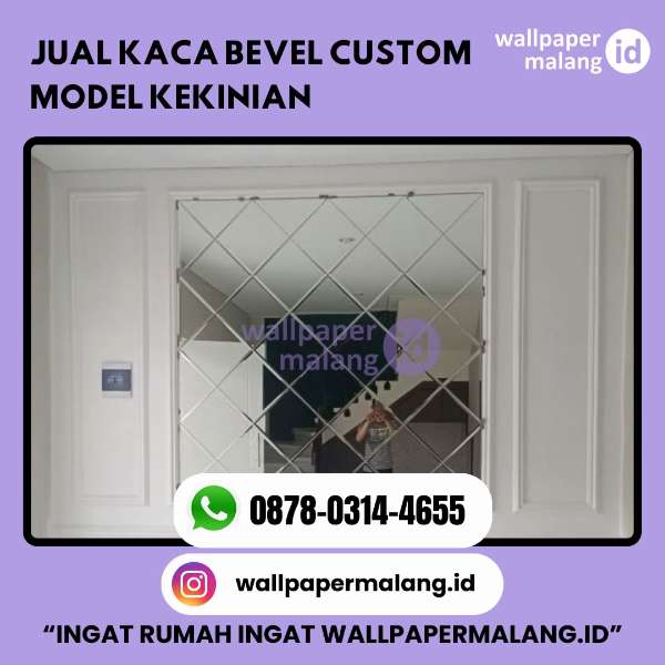 JUAL KACA BEVEL CUSTOM MODEL KEKINIAN   - adasale