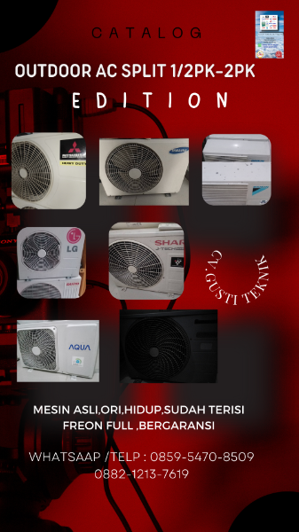 Outdoor Ac Split 1/2pk-1pk Berkualitas  - adasale