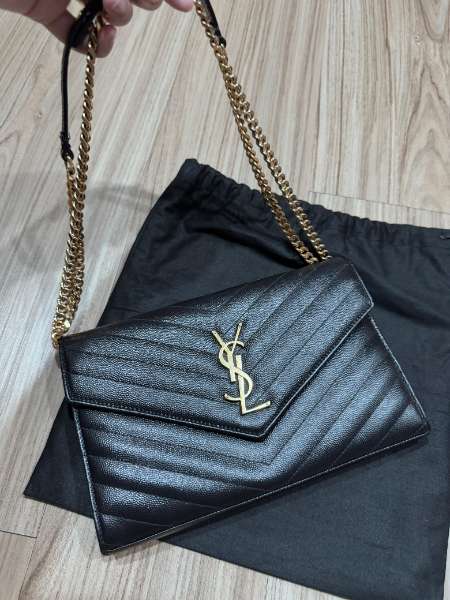 PRELOVED YSL WOC GHW 22CM AUTHENTIC - adasale
