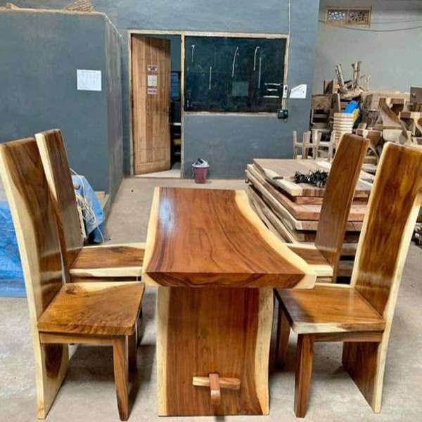 Set Meja Trembesi 4 Kursi Blok - adasale