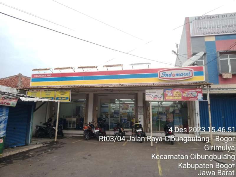 Dijual Ruko Indomaret Strategis di Cibungbulang - adasale