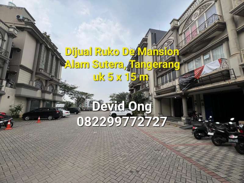 Dijual Ruko De Mansion Alam Sutera, Tangerang - adasale