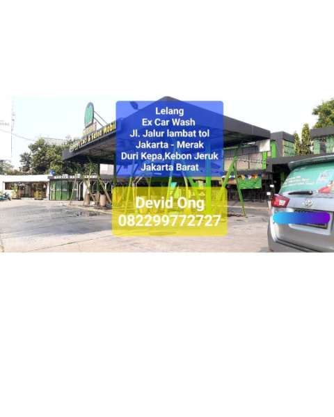 Lelang EX Car Wash di jalur lambat tol jkt merak - adasale