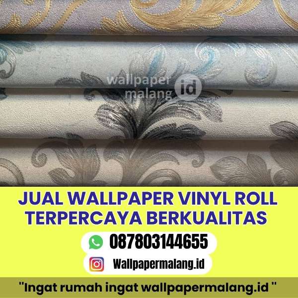 JUAL WALLPAPER VINYL ROLL TERPERCAYA BERKUALITAS - adasale