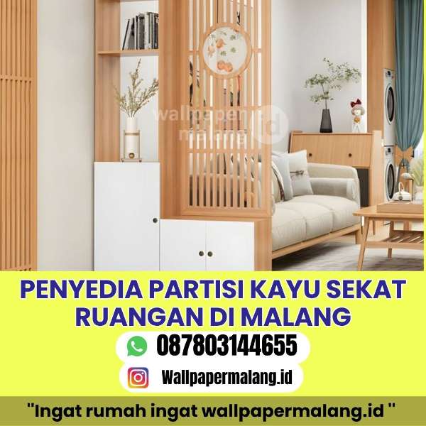 PENYEDIA PARTISI KAYU SEKAT RUANGAN DI MALANG - adasale