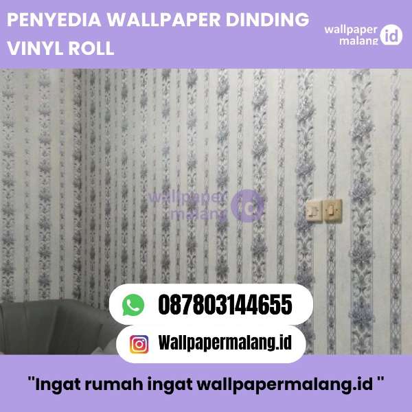 PENYEDIA WALLPAPER DINDING VINYL ROLL   - adasale