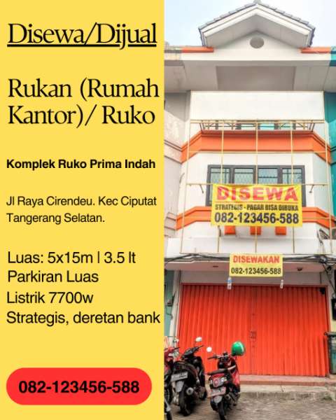 Dijual Atau Disewa Ruko cirendeu  - adasale