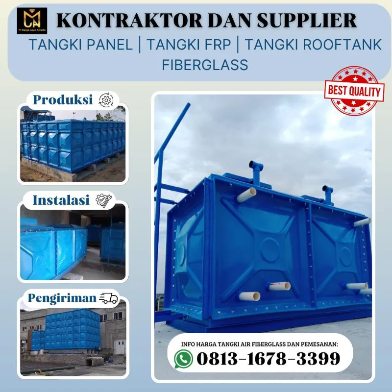 HIGH QUALITY Tangki Fiberglass di Probolinggo - adasale