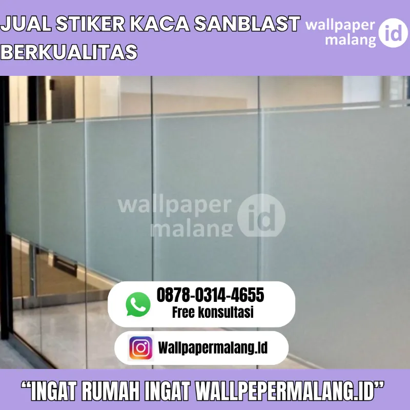 JUAL STIKER KACA SANBLAST BERKUALITAS - adasale