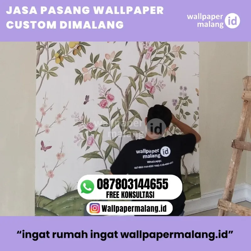 JASA PASANG WALLPAPER CUSTOM DIMALANG  - adasale
